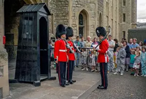 Guards Prints: Changing of the Guard. Tower of London. London England