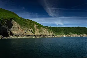 Cruising Prints: The Channel Islands of Jersey, Guernsey and Sark in summer with sun