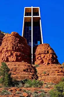 Geological Formation Prints: Chapel of the Holy Cross. Sedona, Arizona, USA