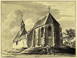 Ecclesia Prints: Chapel at Leenderstrijp. Draughtsman: Jan de Beijer