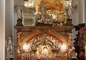 Austrian Prints: Chapel of Mercy in the pilagrimage church, Basilica of Mariazell, Styria, Austria, Europe