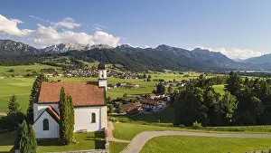 Summits Prints: Chapel Sankt Peter, at Buching in the Allgäu