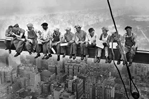 Occupations Prints: Charles Clyde Ebbets - Iconic American photograph - Lunch atop a New York Skyscraper - 1932