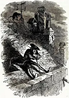 English Literature Prints: Charles Dickens Barnaby Rudge 1841 Illustration 19th Century