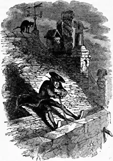 English Literature Prints: Charles Dickens Barnaby Rudge 1841 illustration 19th century