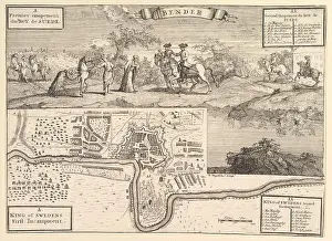 Charles XII at Bender (Aubry de La Mottraye's Travels throughout Europe, Asia and into Part of Africa... London, 1724, vol. II, pl. 30)