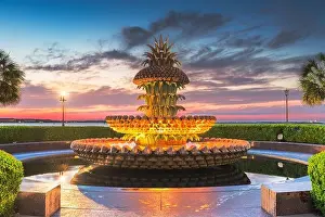 Charleston, South Carolina, USA at Waterfront Park at dawn
