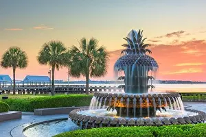 Charleston, South Carolina, USA at Waterfront Park at dawn