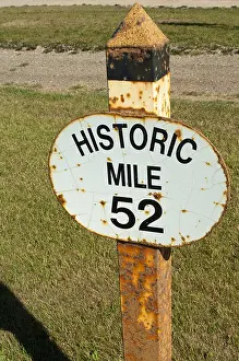 Alaska Prints: Charlie Lake Mile '0' Army Tote Road at Alaska Highway '52' mile marker