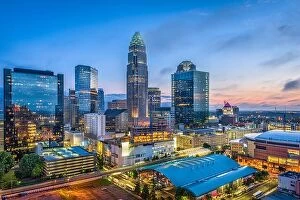 Images Dated 7th June 2016: Charlotte, North Carolina, USA uptown skyline