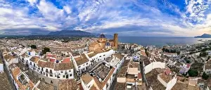 Costa Blanca Prints: Charmig coastal town Altea in popular coast of Spain Costa Blanca
