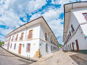 White Day Prints: Charming street scene in Popayán