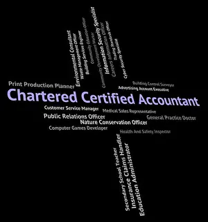 Occupations Prints: Chartered Certified Accountant Meaning Balancing The Books And Accounting