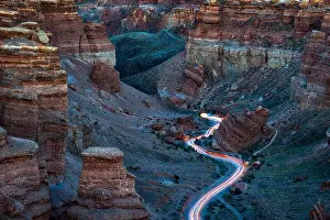 Charyn Canyon in South East Kazakhstan, taken in August 2018 taken in hdr