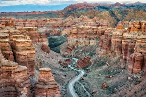 Utah Valley Prints: Charyn Canyon in South East Kazakhstan, taken in August 2018 taken in hdr