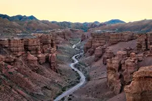 Charyn Canyon in South East Kazakhstan, taken in August 2018 taken in hdr