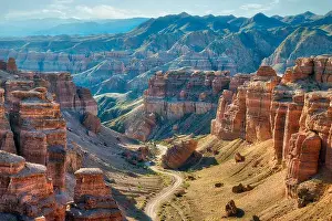 Charyn Canyon in South East Kazakhstan, taken in August 2018 taken in hdr