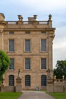 Lamb Prints: Detail of Chatsworth House entrace and building