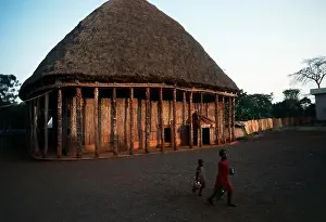 Cameroon Prints: A chefferie, home of the village chief, Bandjoun, Cameroon