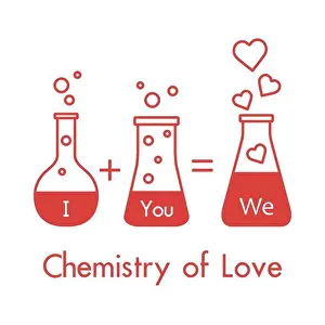 Beaker Prints: You and me and our chemistry of love