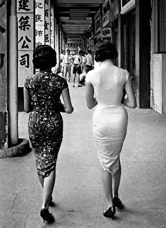 Shanghai Prints: The cheongsam is a body-hugging one-piece Chinese dress for women