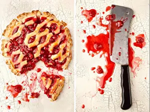 Messy Prints: Cherry pie murdered by clever