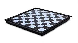 Adversity Prints: Empty chessboard on a white background