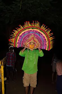 Villager Prints: Chhau dance, also spelled as Chau or Chhaau