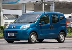 Transporter Prints: Chiangmai, Thailand - April 21 2022: Mini Van Peugeot Bipper Metro