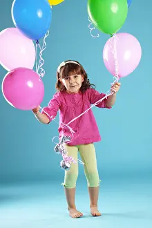 Childcare Prints: Child with balloons
