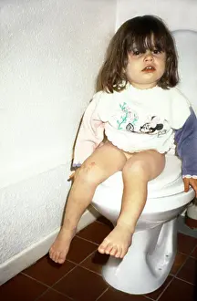 Toilet Training Prints: Child On Toilet (Toilet Training)