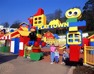 Entertaining Prints: Children at Playtown, Legoland Windsor Resort, Windsor, Berkshire, England, United Kingdom