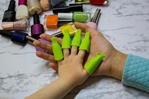Manicure Prints: Children's manicure. Children's beauty salon