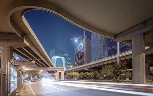 Construct Prints: China, Beijing, headquarters for China Central Television CCTV at night