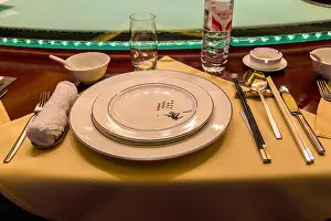 Silverware Prints: China. Chinese Table Place Setting with Chopsticks