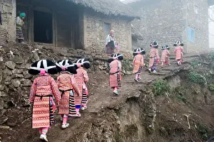 Miao Prints: China, Guizhou Province, Sugao village, Long Horn Miao lunar new year festival