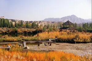 Henley Prints: China: Pavilion near the Kizil Thousand Buddha Caves