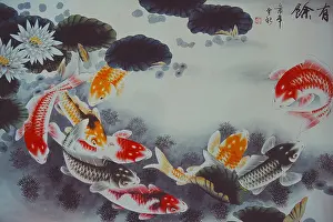 Yuyuan Prints: China Shanghai Chinese practicing painting