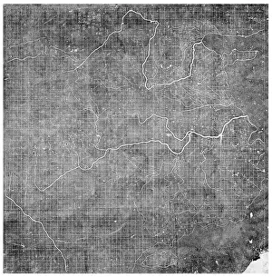 12th Century Prints: China: The Yu Ji Tu, a map carved in stone showing 500 settlements and a dozen rivers in China