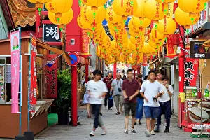 Blurred Motion Prints: Chinatown, Nagasaki, Kyushu Island, Japan