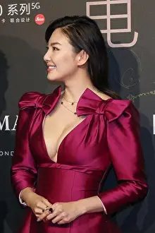 Chinese actress Zhang Yuqi or Kitty Zhang attends the ELLE MEN Film Hero 2019 Fashion Event in Beijing