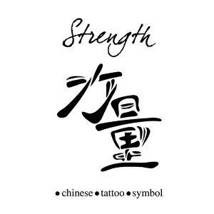 Kanji Prints: Chinese character calligraphy for strength or power