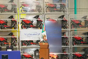 Assemble Prints: Chinese company Italika motorcycle assembly plant in Toluca State of Mexico Mexico
