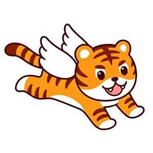Winged Prints: 如虎添翼 Chinese expression: A tiger with wings