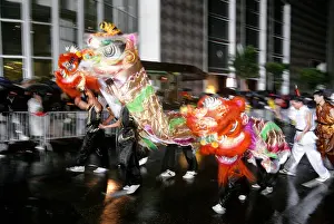 Dragons Prints: Chinese New Year celebration in San Francisco California