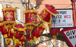 Chinese New Year Prints: Chinese New Year celebrations for the Year of the Horse, London, England, United Kingdom