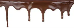 Cacao Prints: chocolate cake streams background vector illustration