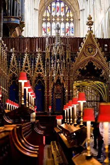 Lamps Prints: Choir Quire. Coro, La Westminster Abbey Iglesia: England GB Great Britain UK : en el Reino Unido