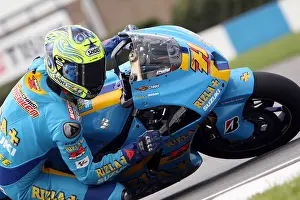 Knee Prints: Chris Vemeulen Rizla Suzuki Moto GP rider at the Melbourne loop