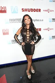 Film Festival Prints: Chrissie Wunna attends Croc! film premiere during Arrow FrightFest held at Cineworld Leicester Square in London